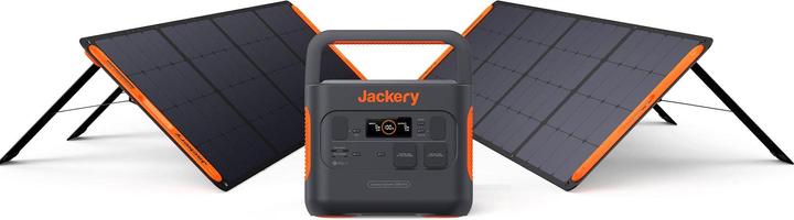Actual product image Jackery Solar generator E2000 Pro and SP200*2 (2160 Wh, 19.50 kg)