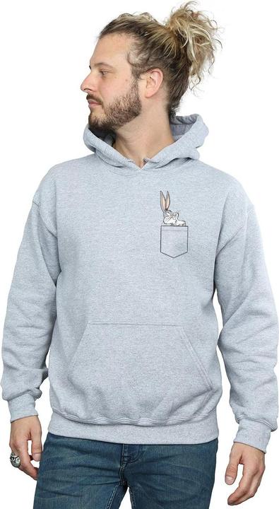 Produktbild Looney Tunes Bugs Bunny Faux Pocket Kapuzenpullover (XL)