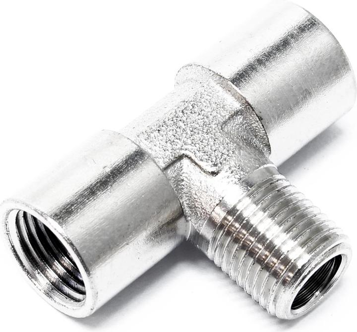 Produktbild Wiltec Airbrush Adapter T-Stück Ersatzteil 2xIG 1xAG 9,51mm (1/8") Verteiler Zubehör