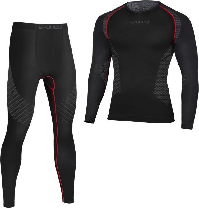 Actual product image Spokey Bielizna termoaktywna męska zestaw Lee czarna r. M/L (22564-187) (M, L)