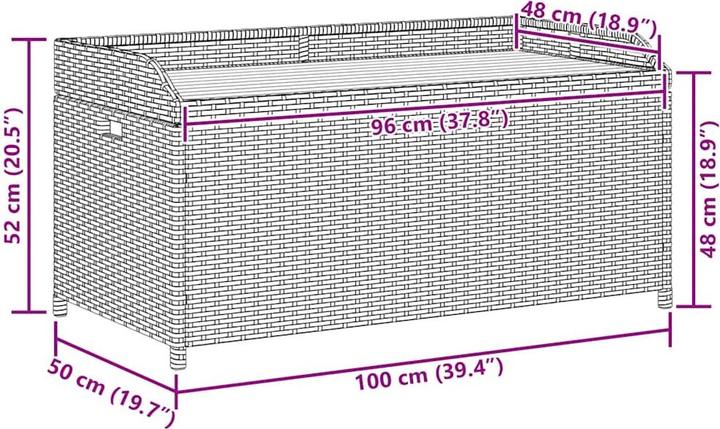 Produktbild vidaXL Bank mit Stauraum