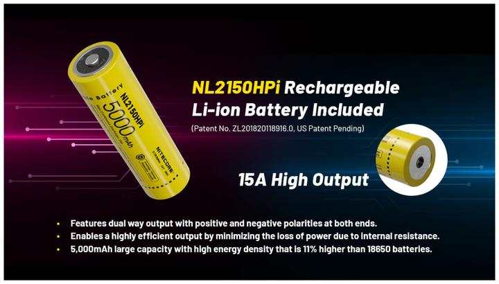 Immagine prodotto Nitecore P23i Torcia tattica nera a LED (14.35 cm, 3000 lm)