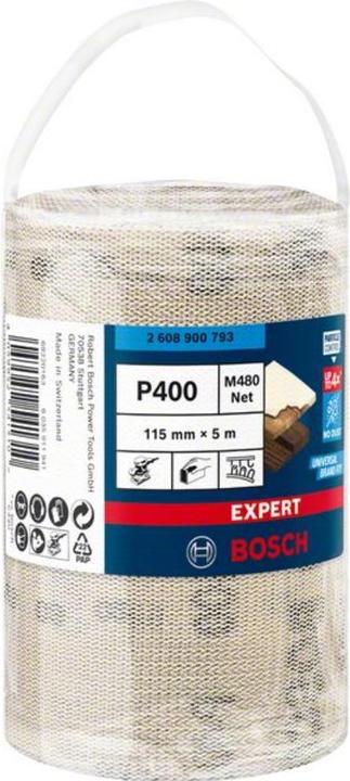 Produktbild Bosch Professional Zubehör EXPERT M480 Schleifnetzrolle, 115 mm, 5 m, G 400 (400)