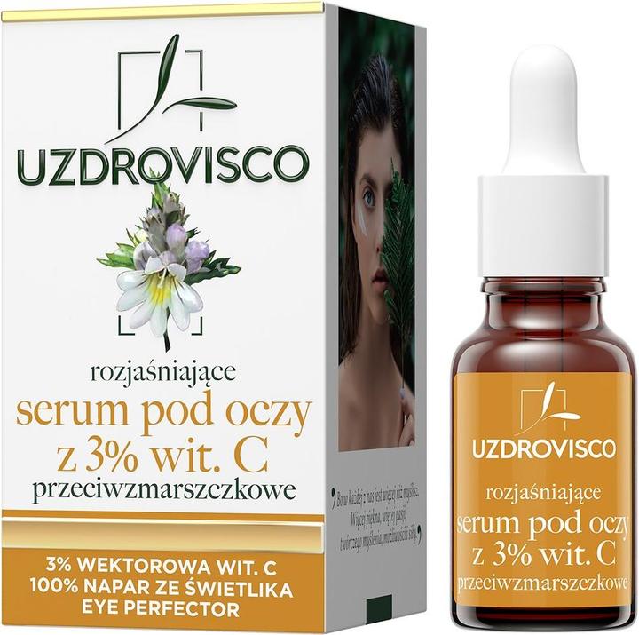 Actual product image Uzdrovisco Skylight Eye Serum With Vitamin C 3% 15Ml (Eye care serum, 15 ml, Day)