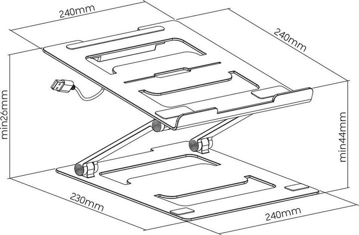 Produktbild myWall Laptop Ständer