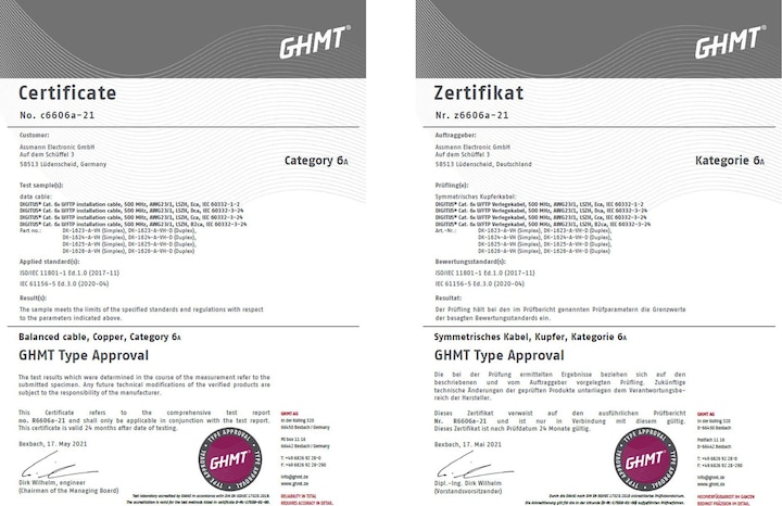 Produktbild Digitus Cat.6A INSTALLATIONSKABEL U/FTP B2ca AWG 23/1 LSOH 100m blau Trommel (U/FTP, CAT6a, 100 m)