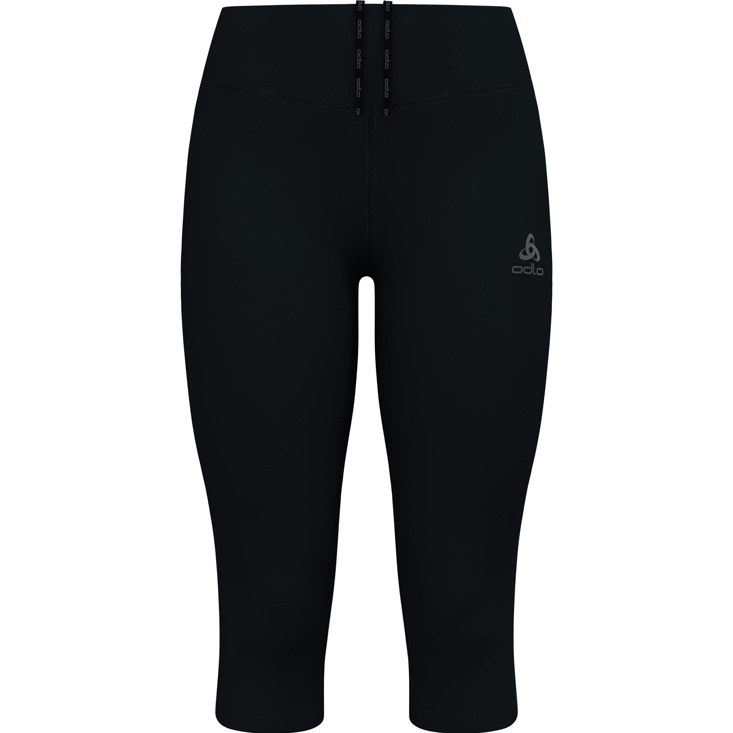 Odlo, Damen, Sporthose, Essential Tights 3/4 (XL), Schwarz, XL
