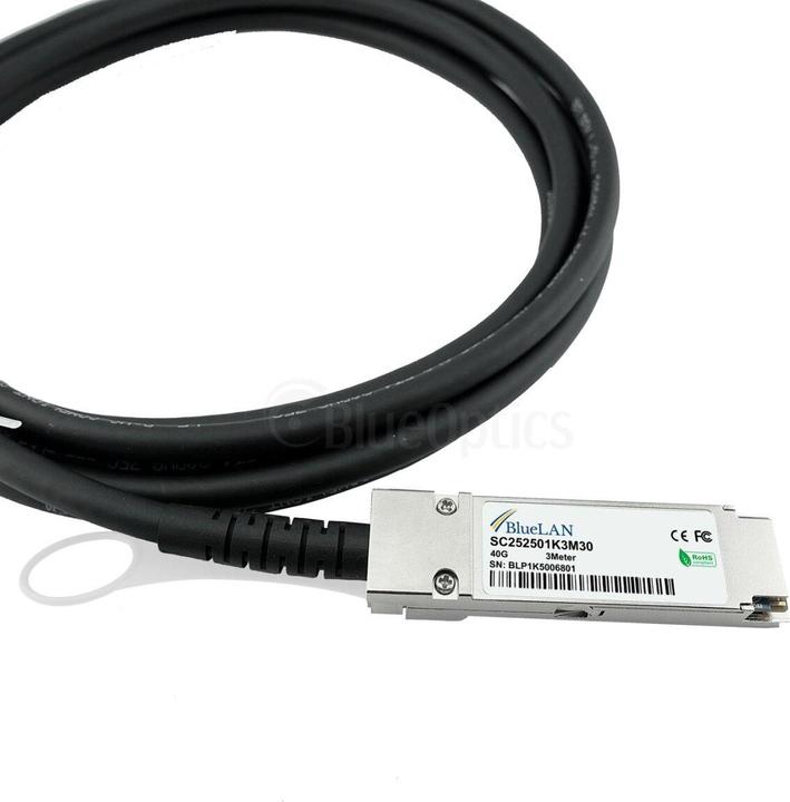 Image du produit BlueLAN Compatible Extreme Networks 40GB-C05-QSFP-EN QSFP Direct Attach Cable, 40GBASE-CR4, Ethernet/Infin