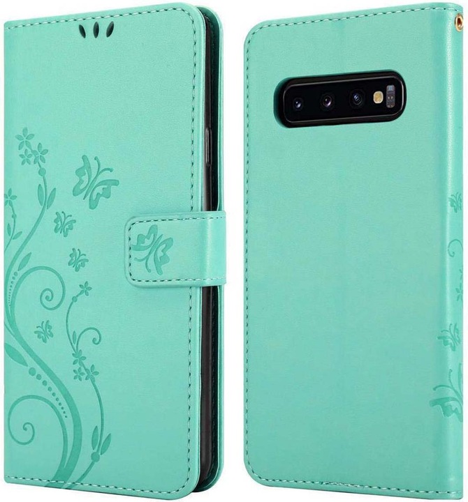 Produktbild Cadorabo Flower Book Cover (Samsung Galaxy S10+)