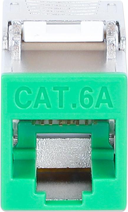 Image du produit Intellinet Module Keystone Cat6a 10G Slimline, blindé et sans outil, vert (Module Keystone)