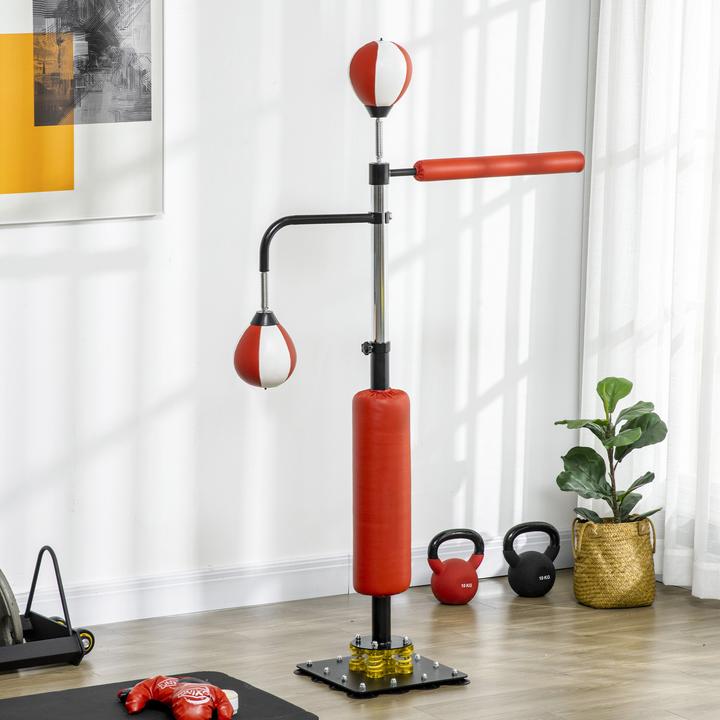 Immagine prodotto SportNow Sacco da boxe con 2 palle veloci (84 cm, 14 kg)