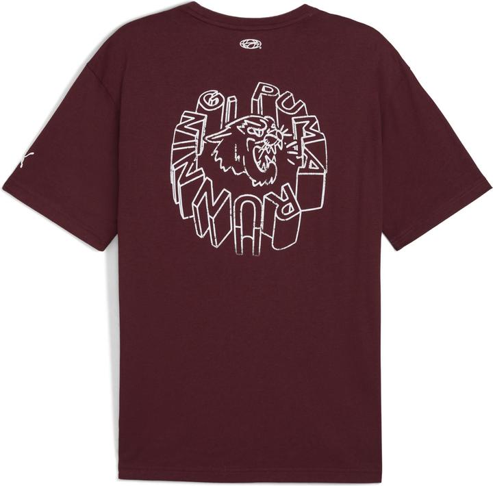 Actual product image Puma M Run Graphic Tee Oversized (S)