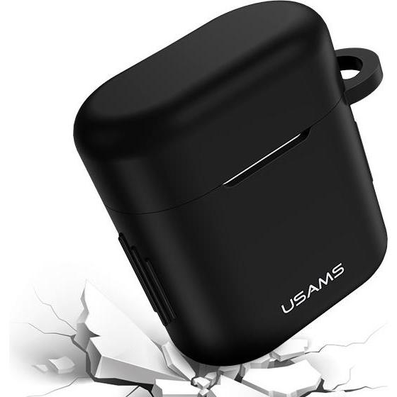 Usams Etui ochronne do FreeBuds 2 Pro silicon czarnyblack BH501FBUS01 USBH501 (Kopfhörer Hülle), Kopfhörertasche + Schut...