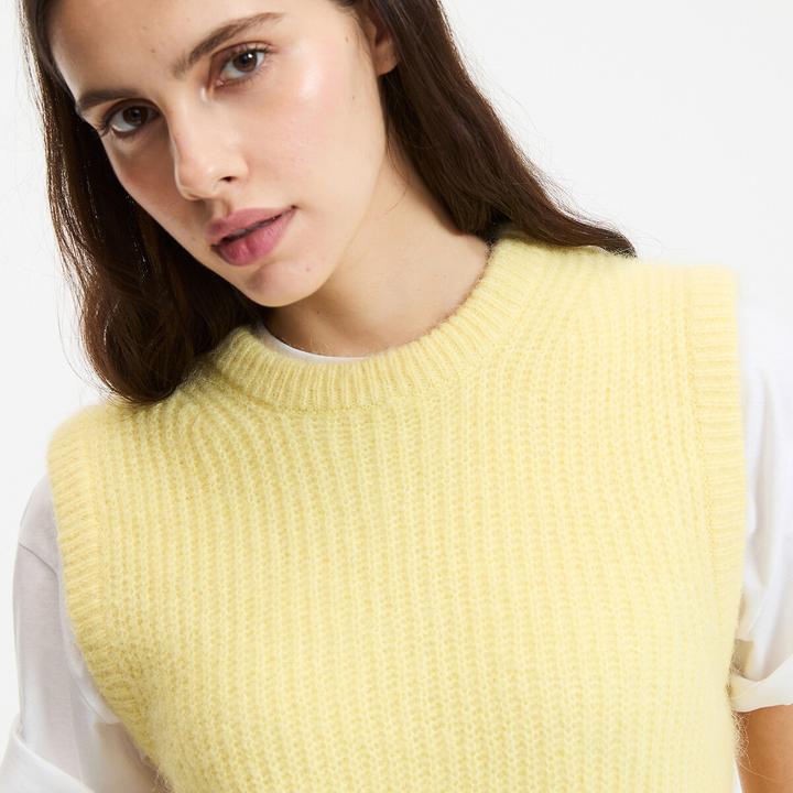 Produktbild La Redoute Collections Ärmelloser Pullover mit Rundhalsausschnitt aus Alpaka-Mischung (S)