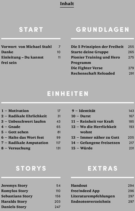 Nährwerte und Zutaten Frei. Mann. Sein. (Free!ndeed - Der Kurs) (Deutsch, Jeremy Hammond, 2023)