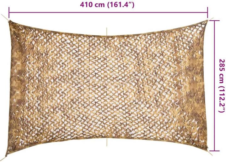 Actual product image VidaXL Camouflage net Bundeswehr army camouflage net hunting deco net storage bag