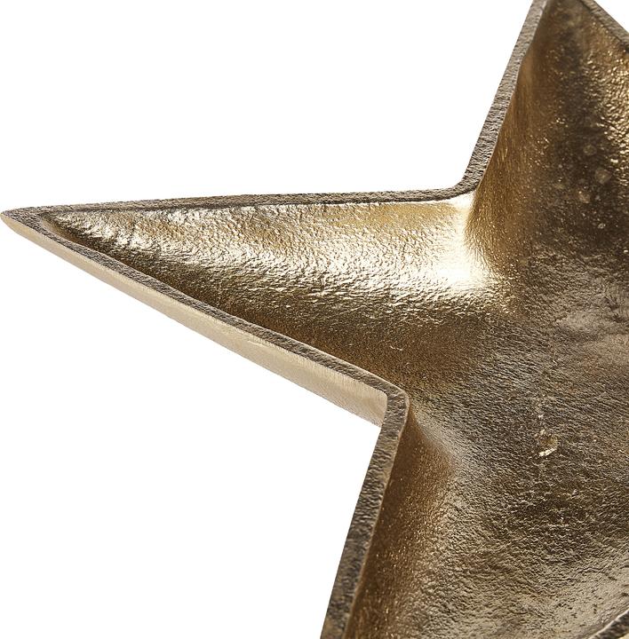 Produktbild Beliani Dekoschale Aluminium gold Sterne 2er Set BANTEN