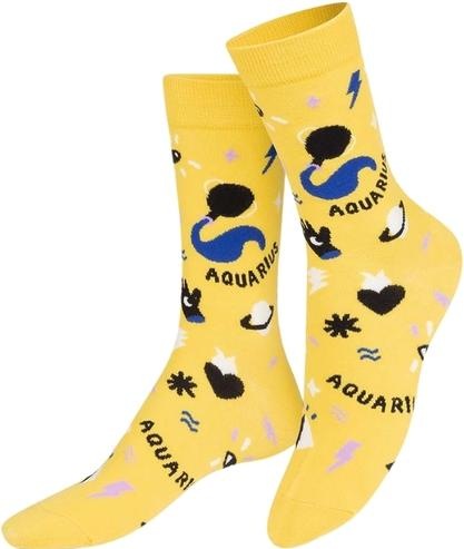 Actual product image Eat My Socks Socks, Zodiac Aquarius (One size)