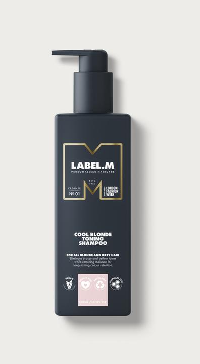 Produktbild Label.M Cool Blonde Toning Shampoo 300 ml (300 ml, Flüssiges Shampoo)