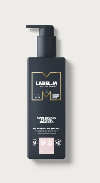Produktbild Label.M Cool Blonde Toning Shampoo 300 ml (300 ml, Flüssiges Shampoo)