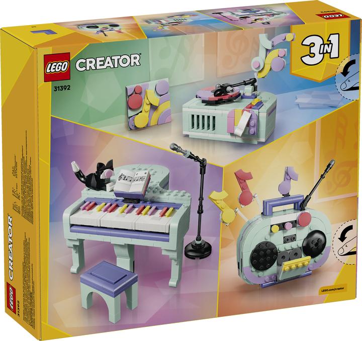 Produktbild LEGO Deko-Klavier mit Katze (31392, LEGO Creator Expert)
