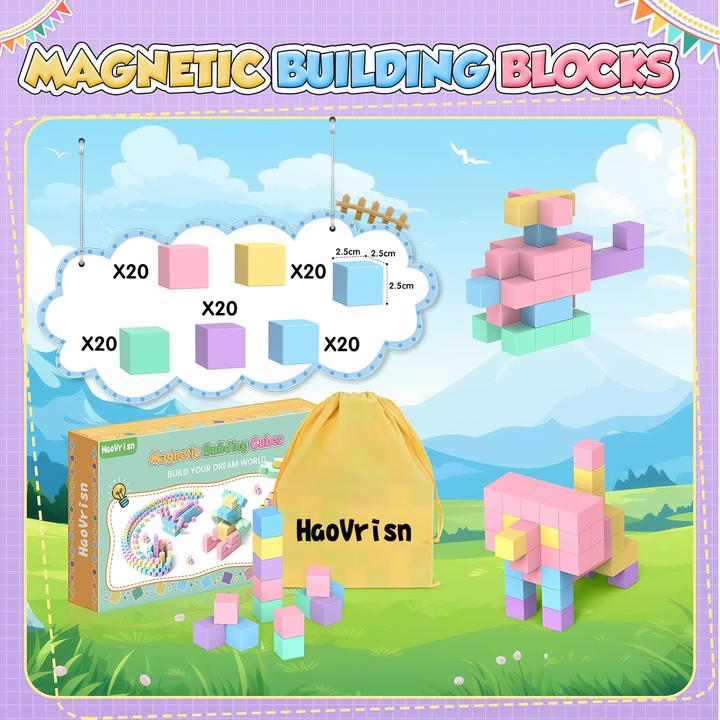 Image du produit HaoVrisn Magnetische Bausteine Blöcke-Set