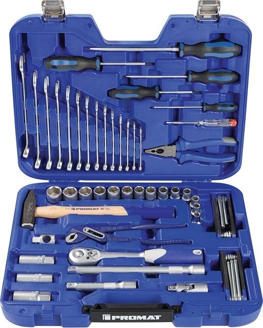 Produktbild Nordwest Werkzeugkoffer 47-tlg.im Ku.-Koffer 4-24mm PROMAT (47 Teile)
