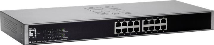 Actual product image LevelOne FSW-1650 16-Port 10/100Mbps Switch (16 Ports)