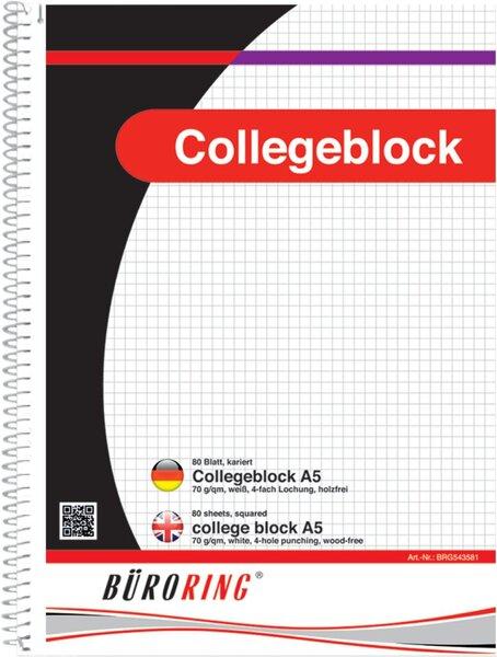 Produktbild Brunnen Collegeblock Student (A5, Kariert)