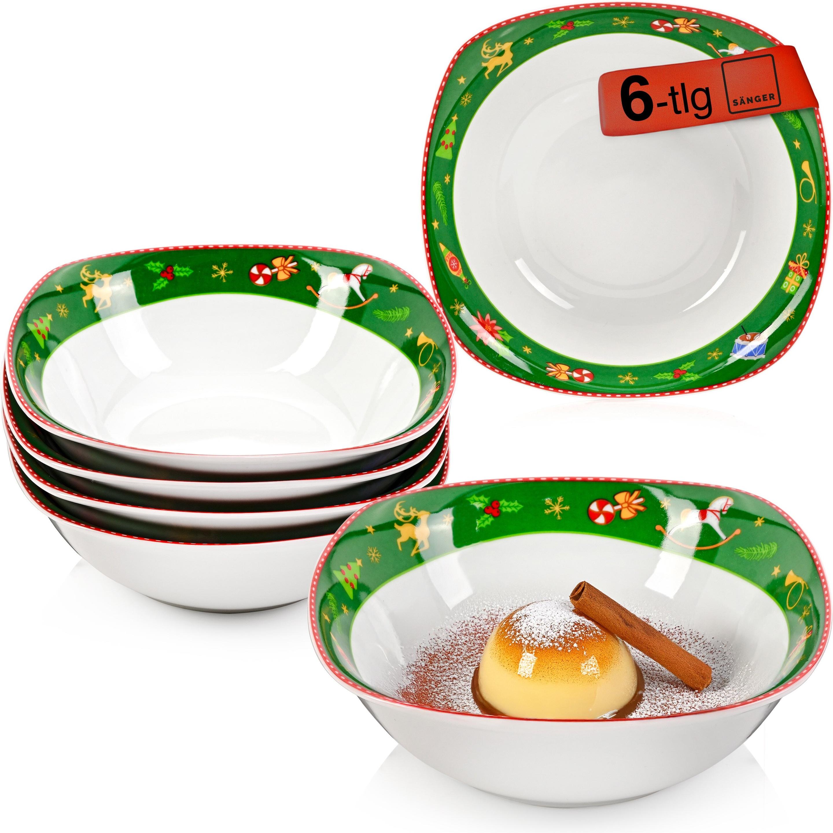 Sänger Müslischalen Set Bilgola Nussknacker Design, Schüssel + Schale, Weiss