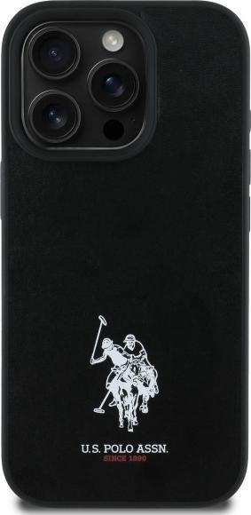 Actual product image U.S. Polo US Polo USHCP15XPGEK iPhone 15 Pro Max 6.7 black/black Leather Embroidered DH Colour (Apple iPhone 15 Pro Max)