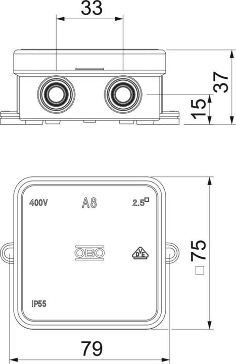 Actual product image OBO Bettermann Kabelkasten