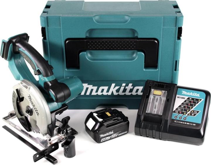 Image du produit Makita DSS 501 RM1J Scie circulaire sans fil 136 mm 18V Li-ion + 1x Batterie 4,0 Ah + Chargeur + Cof