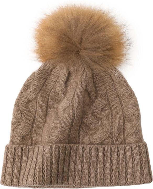 Produktbild Bellemere Beanie Soft Cable Knit Cashmere (One Size)