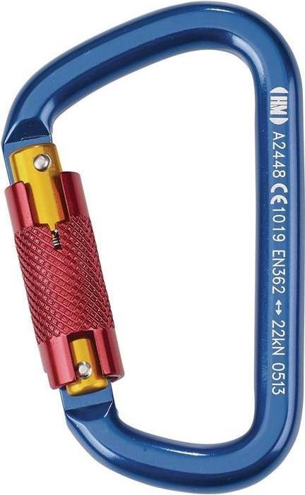 MAS Bergsteigerhaken BS15 L111xB68xD11ca.mm Aluminium EN 362 KL. B