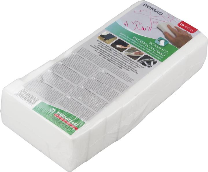 Produktbild Bümag Schmutz-Radierschwamm, 10er-Set, Weiss (10 Stk.)