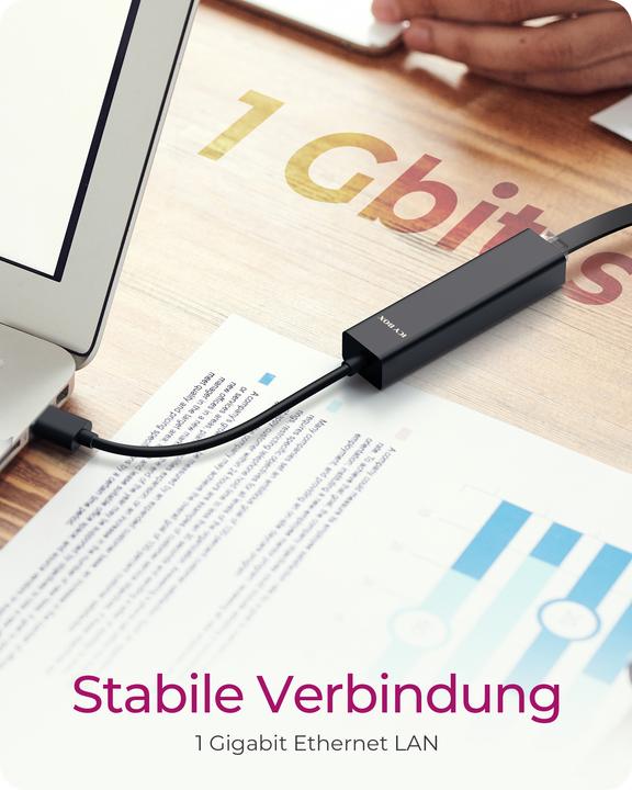 Actual product image Icy Box IB-HUB1439-LAN (USB-A, USB-C, 4 Ports)