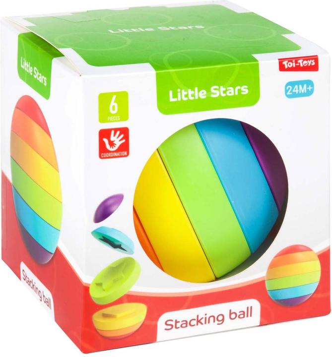 Actual product image Toi-Toys Little Stars Baby Stapelturm Puzzleball, 6-tlg.