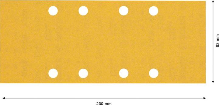 Immagine prodotto Bosch Professional Zubehör Accessori 2608901665 Carta abrasiva per levigatrice orbitale grana 240 ( (K240)
