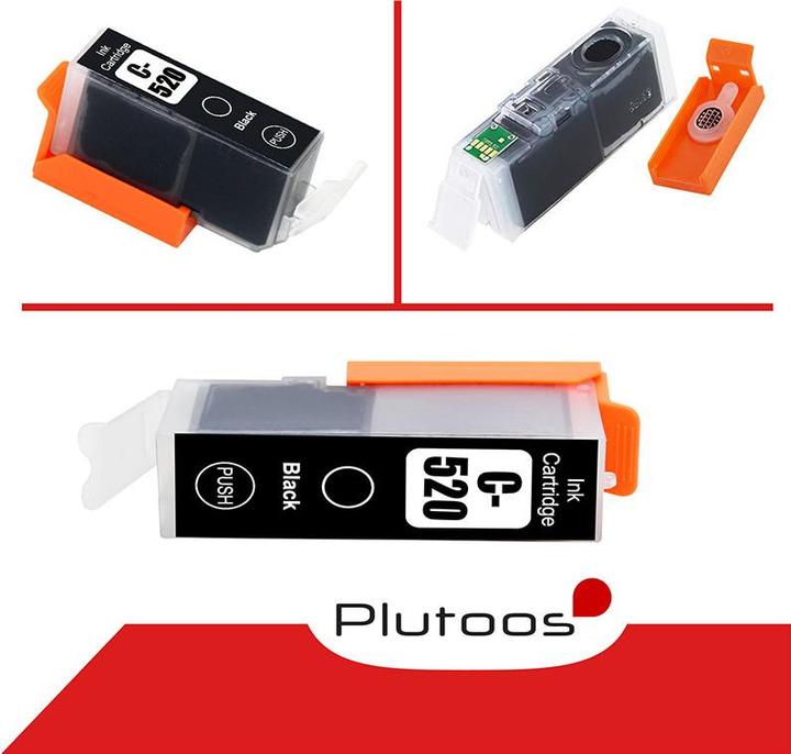 Produktbild Plutoos Canon PGI-520 BK Patrone XXL kompatibel, Black (BK)