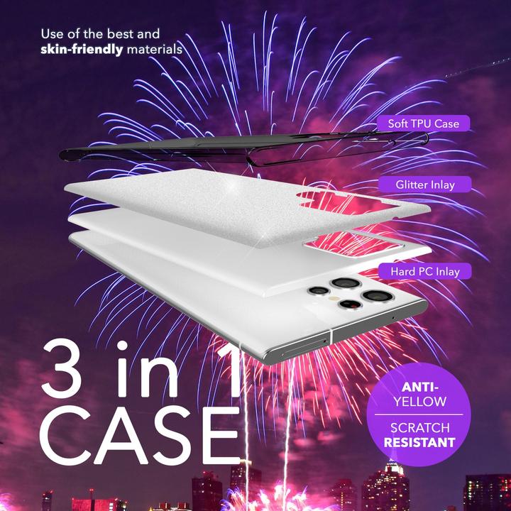 Image du produit Nalia Étui hybride pailleté (Samsung Galaxy S24 Ultra)