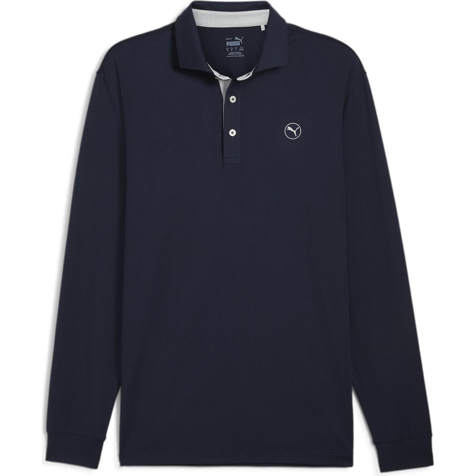 Puma, Herren, Shirt, Cloudspun LS Midweight Polo, Blau, (XS)