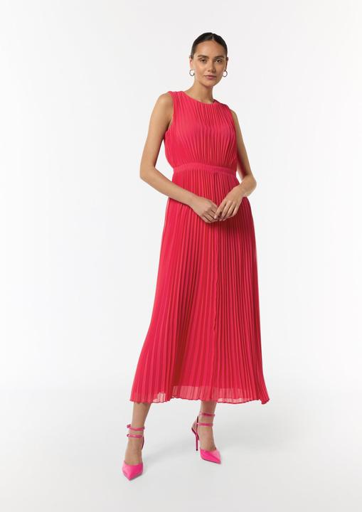 Produktbild Comma Kleid Plissiertes Maxi-Kleid mit Rundhalsausschnitt (42)
