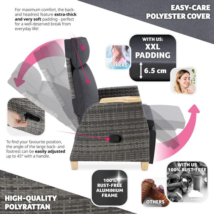 Produktbild tectake Pescara (128 cm)