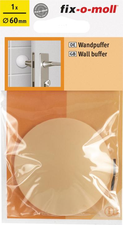 Produktbild Rocket Suki Wandpuffer selbstkebend oder zum Schrauben, Ø 60 x 16 mm, beige