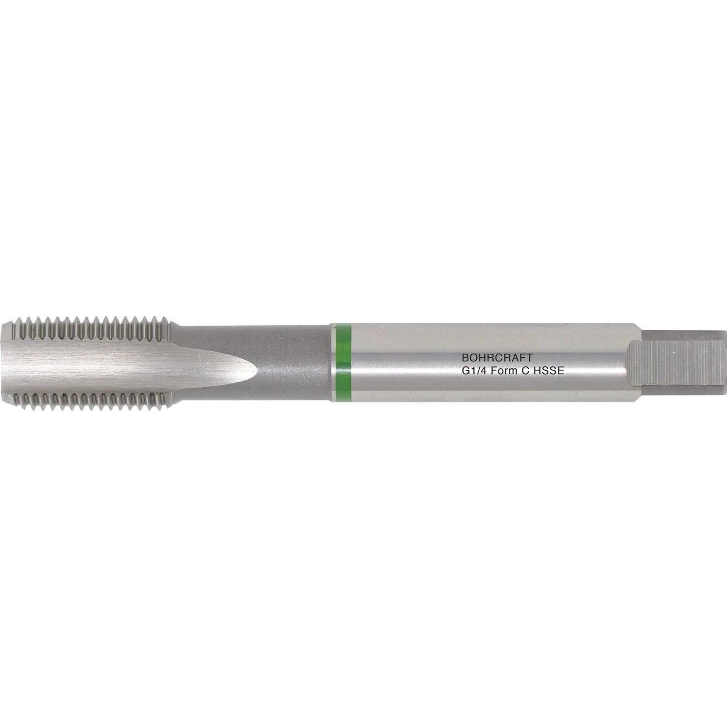 Bohrcraft, Gewindeschneider + Gewindebohrer, MGB Grünring DIN 5156 HSS-E// G 1/4" Form C