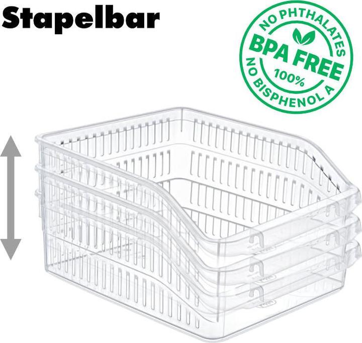 Actual product image Hermex Fridge Box Fridge Organiser Storage Box Kitchen Container