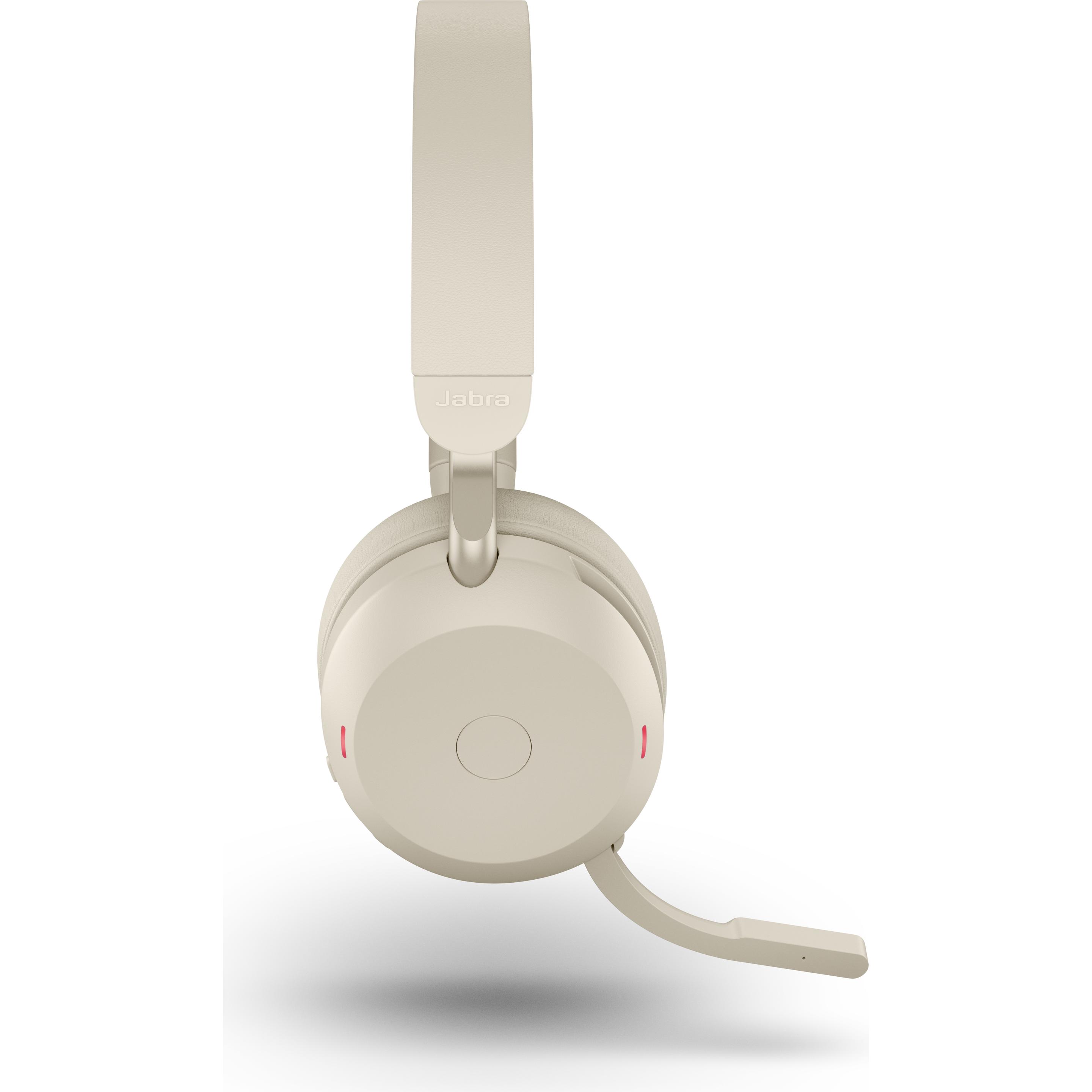 Jabra Evolve2 75 (Kabellos, USB-A), Office Headset, Beige