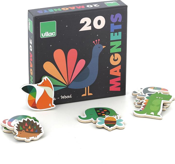 Produktbild Vilac Magnets in Box 20 pcs - Animals by Andy Westface - (7421) (20x)