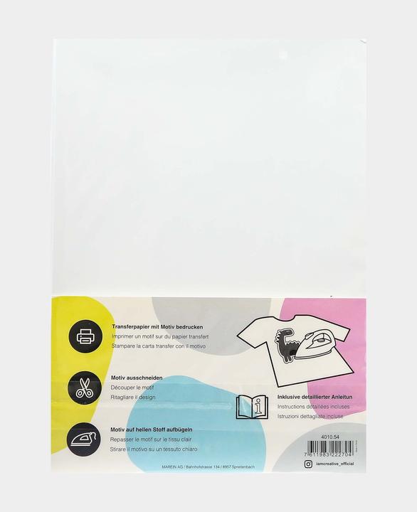 Actual product image I Am Creative Transfer paper (100 g/m², 5 x)